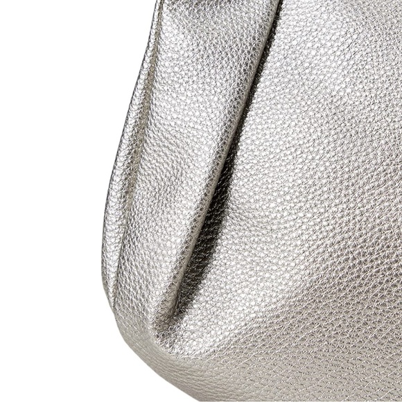 NWT The Drop The Drop Women's Avalon Small Tote Bag Color Metallic Silver - Picture 4 of 13